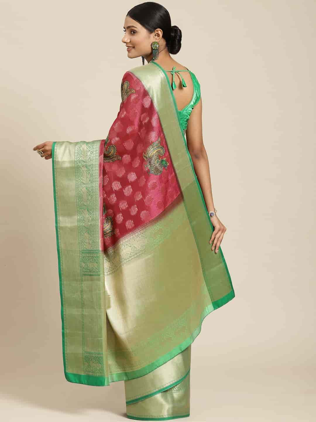 Women's Digital Printed Woven Silk Saree
