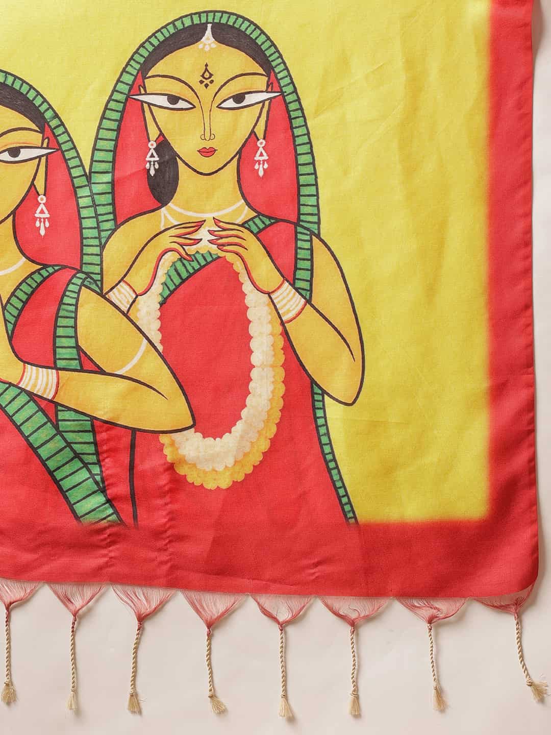 Navaratri Special Soft Silk Digital Printed Saree With Beautiful Prints – Beige – view 6