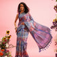 Digital Printed Banarasi Cotton Zari Woven Saree