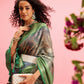 Digital Printed Banarasi Cotton Zari Woven Saree