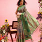 Digital Printed Banarasi Cotton Zari Woven Saree