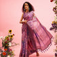 Digital Printed Banarasi Cotton Zari Woven Saree