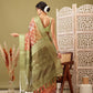 Digital Printed Banarasi Cotton Zari Woven Saree