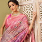 Digital Printed Banarasi Cotton Zari Woven Saree