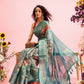 Digital Printed Banarasi Cotton Zari Woven Saree