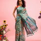 Digital Printed Banarasi Cotton Zari Woven Saree