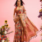 Digital Printed Banarasi Cotton Zari Woven Saree
