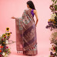 Digital Printed Banarasi Cotton Zari Woven Saree