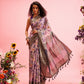 Digital Printed Banarasi Cotton Zari Woven Saree