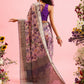 Digital Printed Banarasi Cotton Zari Woven Saree