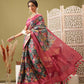 Digital Printed Banarasi Cotton Zari Woven Saree