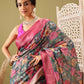 Digital Printed Banarasi Cotton Zari Woven Saree