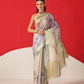 Floral Printed Soft Tissue Silk Saree With Tassels