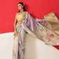 Floral Printed Soft Tissue Silk Saree With Tassels