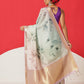 Floral Printed Soft Tissue Silk Saree With Tassels