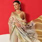 Floral Printed Soft Tissue Silk Saree With Tassels
