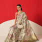 Floral Printed Soft Tissue Silk Saree With Tassels