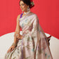 Floral Printed Soft Tissue Silk Saree With Tassels