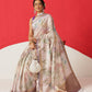 Floral Printed Soft Tissue Silk Saree With Tassels