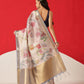 Floral Printed Soft Tissue Silk Saree With Tassels