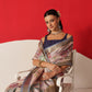 Floral Printed Soft Tissue Silk Saree With Tassels