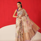 Floral Printed Soft Tissue Silk Saree With Tassels