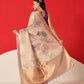 Floral Printed Soft Tissue Silk Saree With Tassels
