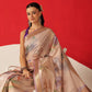 Floral Printed Soft Tissue Silk Saree With Tassels