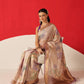 Floral Printed Soft Tissue Silk Saree With Tassels