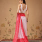 Soft Georgette Bandhani Saree in Dual Pastel Shades