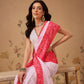 Soft Georgette Bandhani Saree in Dual Pastel Shades