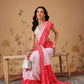 Soft Georgette Bandhani Saree in Dual Pastel Shades