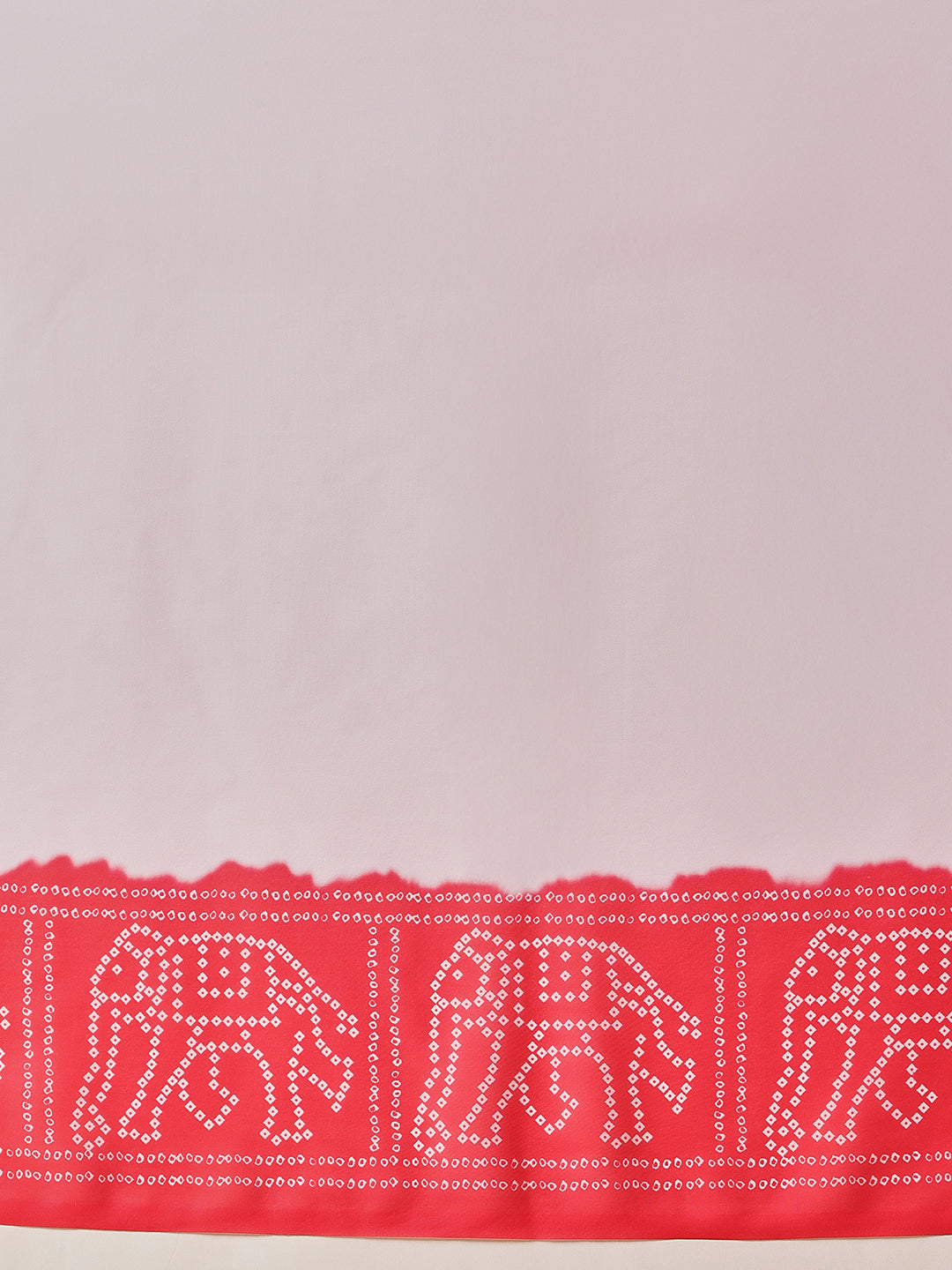 Soft Georgette Bandhani Saree in Dual Pastel Shades