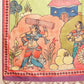 Kalamkari Printed Soft Silk Brown Saree With Beautiful Tassels