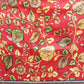 Kalamkari Printed Soft Silk Brown Saree With Beautiful Tassels