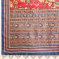Kalamkari Printed Soft Silk Brown Saree With Beautiful Tassels