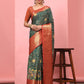 Banarasi Soft Silk Bandhani With Kalamkari Digital Printed Saree