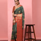 Banarasi Soft Silk Bandhani With Kalamkari Digital Printed Saree