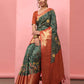 Banarasi Soft Silk Bandhani With Kalamkari Digital Printed Saree