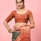Banarasi Soft Silk Bandhani With Kalamkari Digital Printed Saree