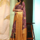 Banarasi Soft Silk Bandhani With Kalamkari Digital Printed Saree