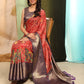 Banarasi Soft Silk Bandhani With Kalamkari Digital Printed Saree