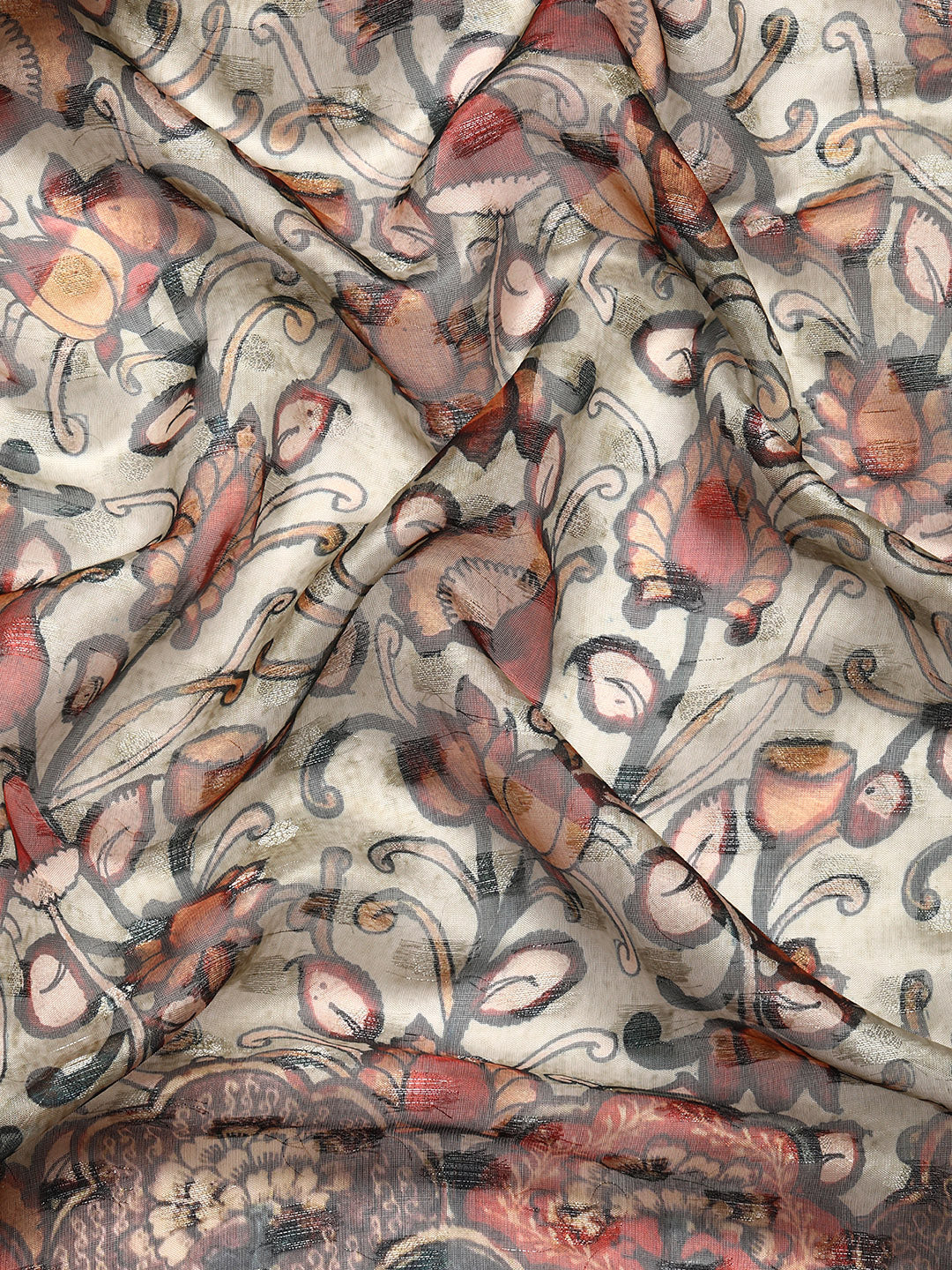 Women's Banarasi Silk Woven With Digital Printed Saree