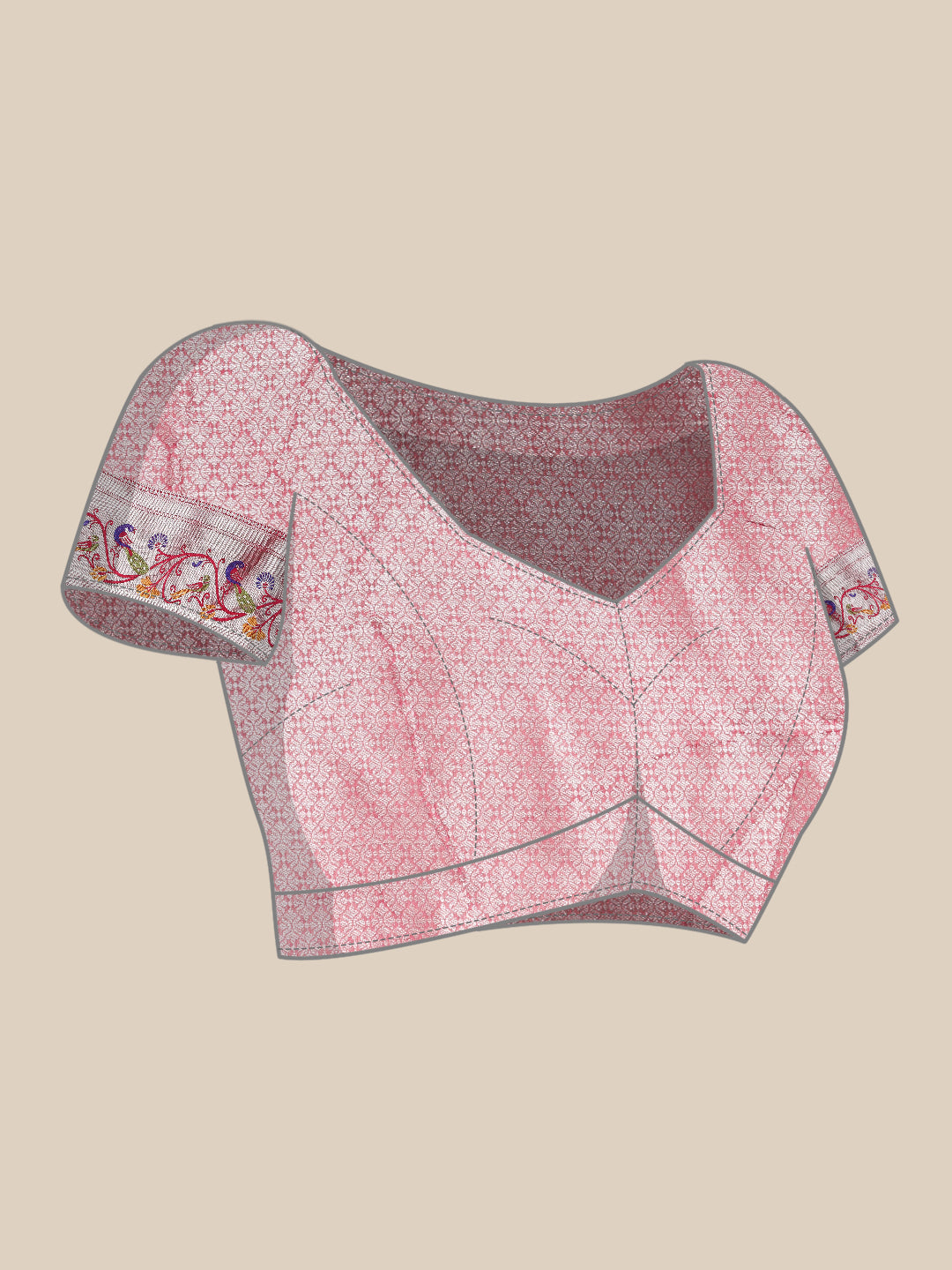 Women's Banarasi Silk Woven With Digital Printed Saree