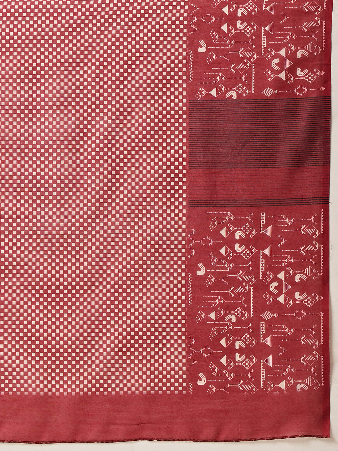 Abstract Printed Soft Mal Cotton Saree