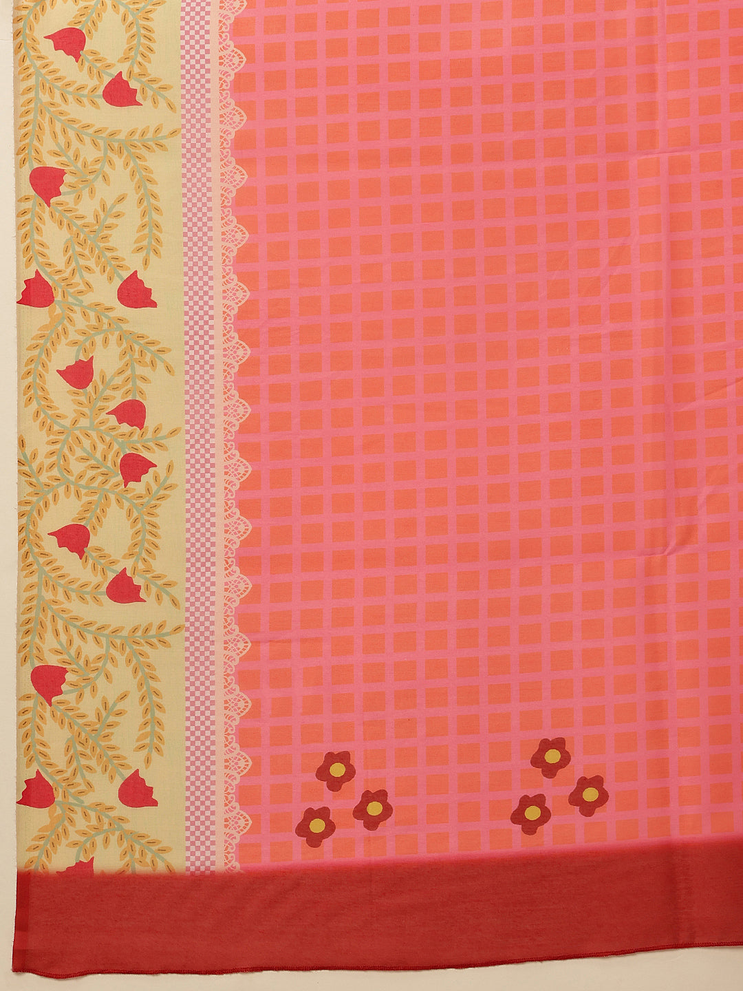 Abstract Printed Soft Mal Cotton Saree