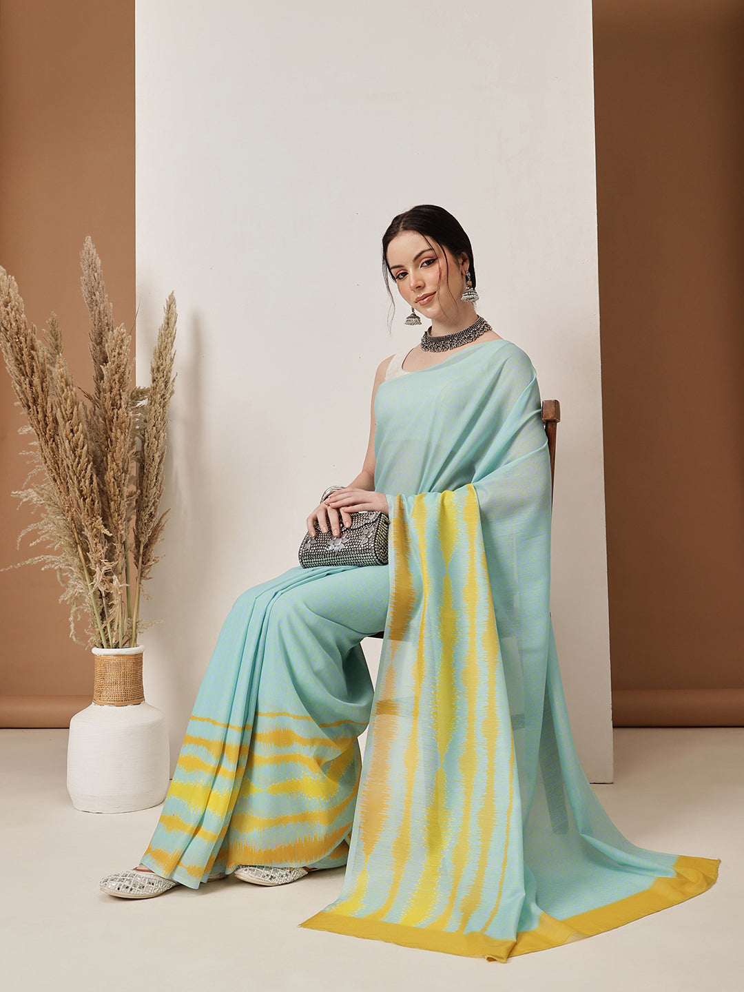 Abstract Printed Soft Mal Cotton Saree
