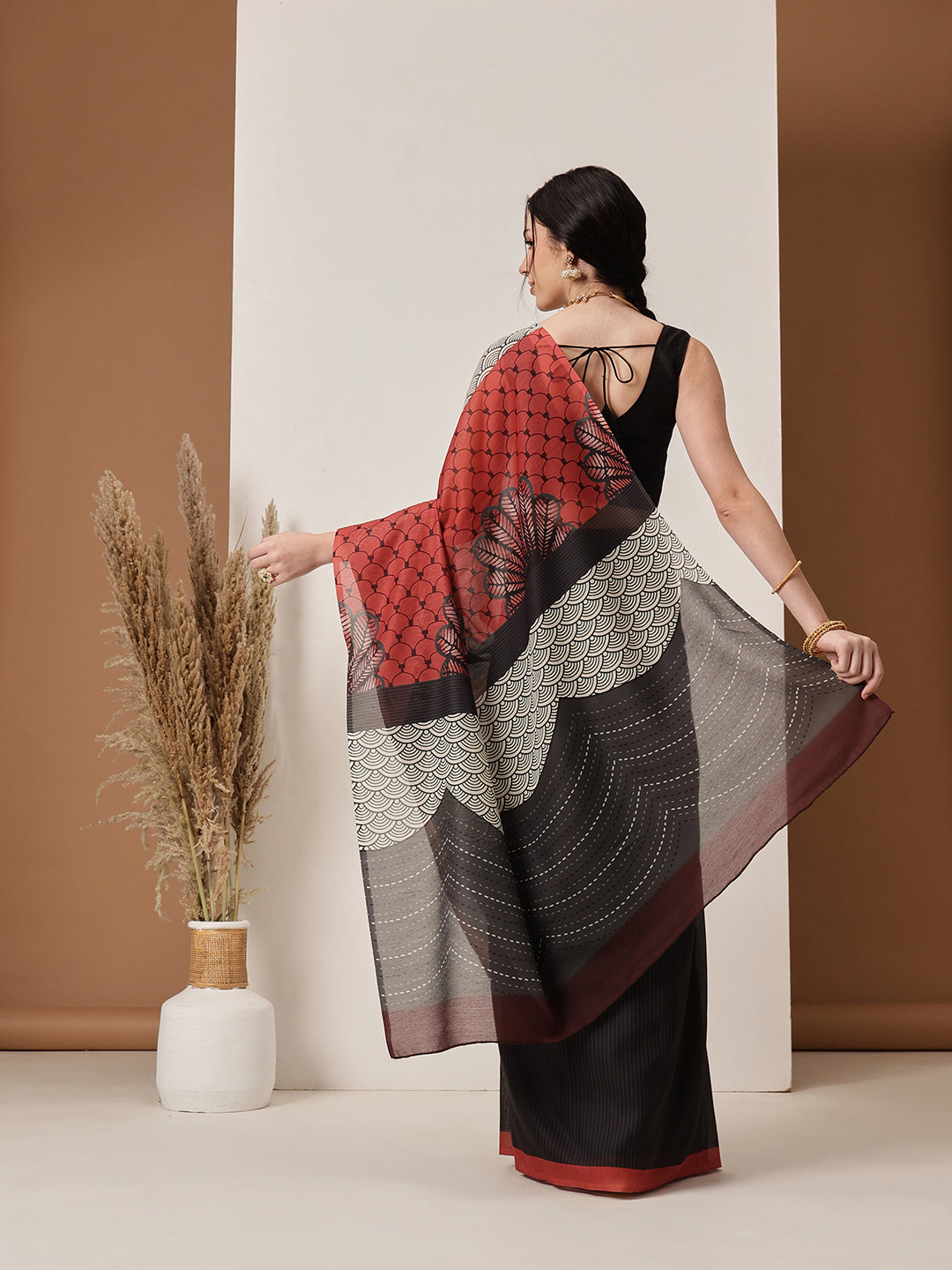 Digital Printed Soft Mal Cotton Saree