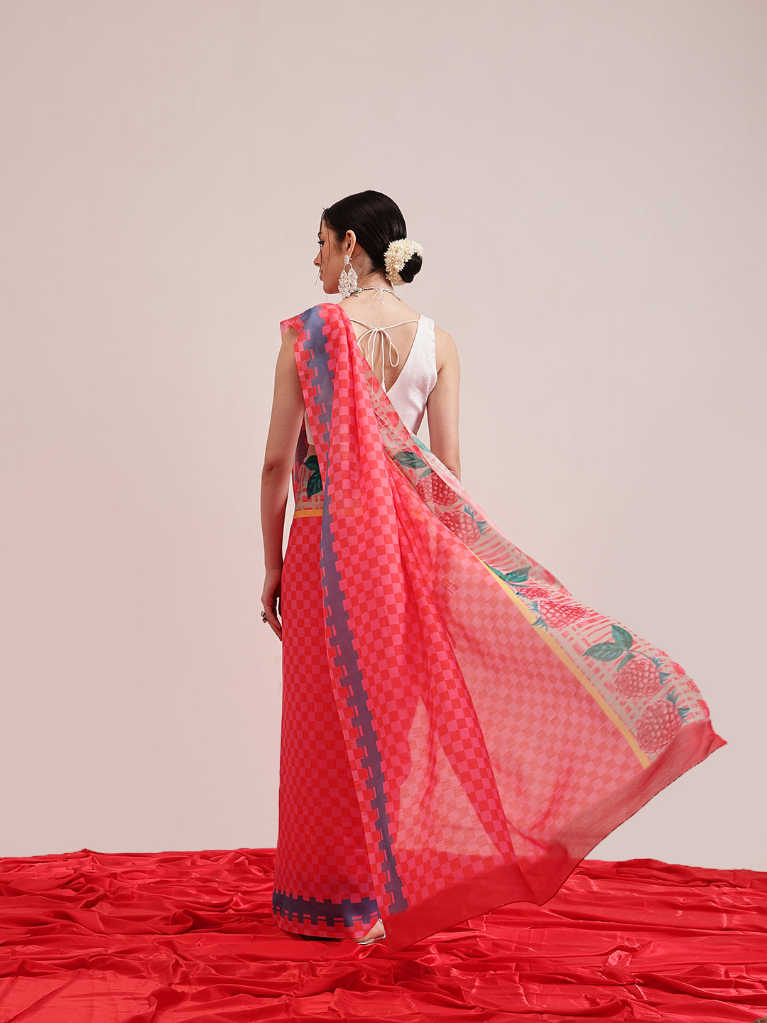 Digital Printed Soft Mal Cotton Saree