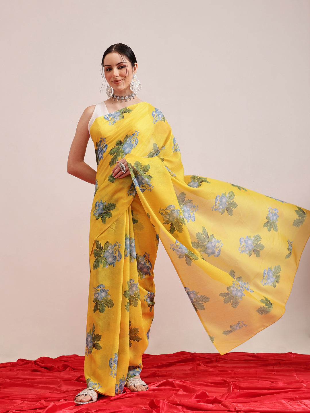 Digital Printed Soft Mal Cotton Saree